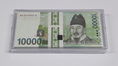2007년 한국은행 6차 만원 AAA 0포인트 100매 미사용 초판 화폐 다발 ( AA 0629901 A ~ AA 0630000 A )