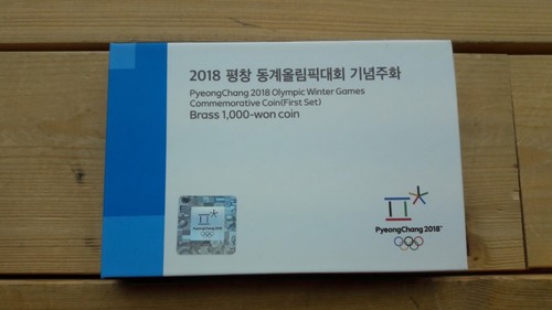 2018년 한국은행 평창 동계올림픽 1차분 1000원화 미사용 프루프 동화