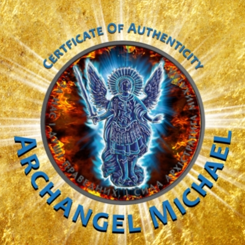 2017년 우크라이나 1Hryvnia Archangel Michael Ice &amp; Fire 1oz 색채 루테늄 도금 은화