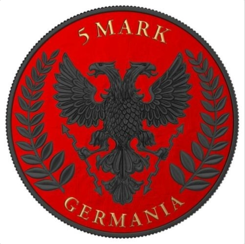 2019년 독일 게르마니아 Iron Cross Red 1oz 루테늄 프루프 한정판 은화/ Mintage(발행량): 500장