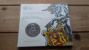 2017년 영국 Queen&#039;s Beasts Unicorn 5파운드 주화