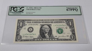 2003년 미국 1달러 샌프란시스코 L 47433474 H PCGS 67PPQ   미사용 레이더 화폐